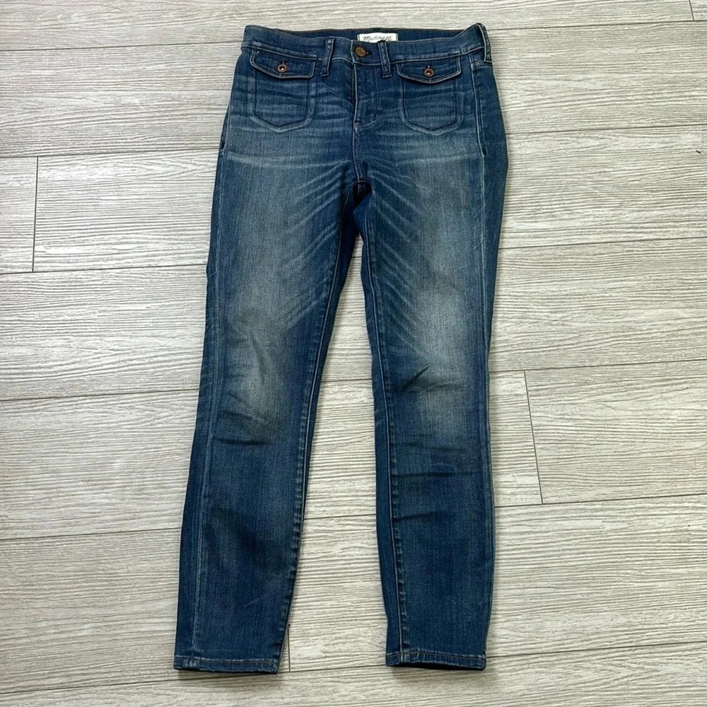 Madewell‎ High-Riser Skinny Crop Blue Jeans size 27